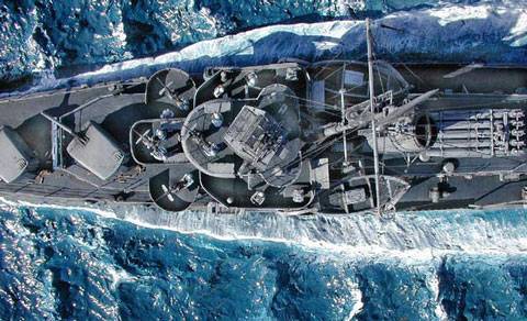 Diorama Naval del USS Halford - 1945
