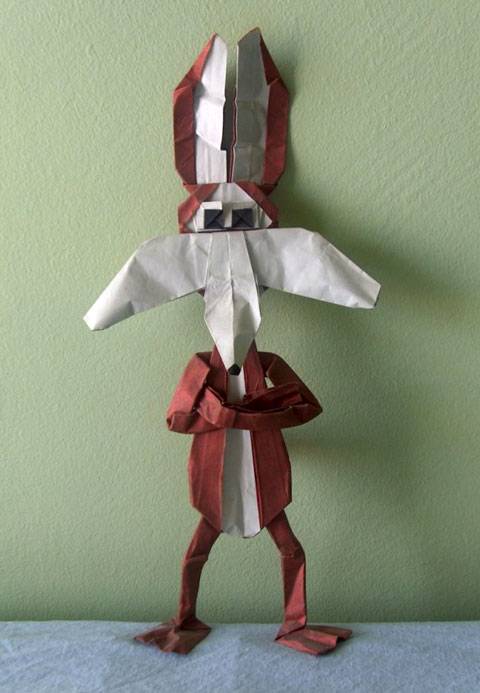 El Coyote creado con Papel