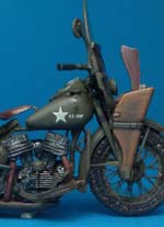 Motocicleta Militar Harley Davidson - Escala 1/35