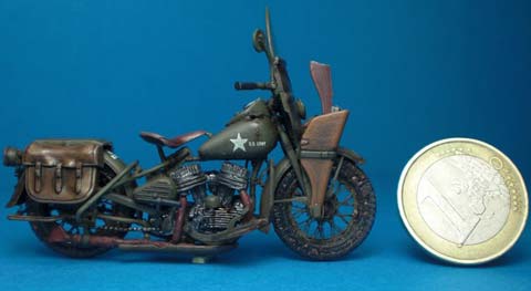 Motocicleta Militar Harley Davidson - Escala 1/35