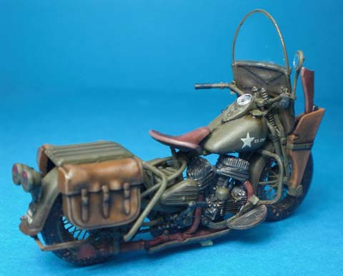 Motocicleta Militar Harley Davidson - Escala 1/35