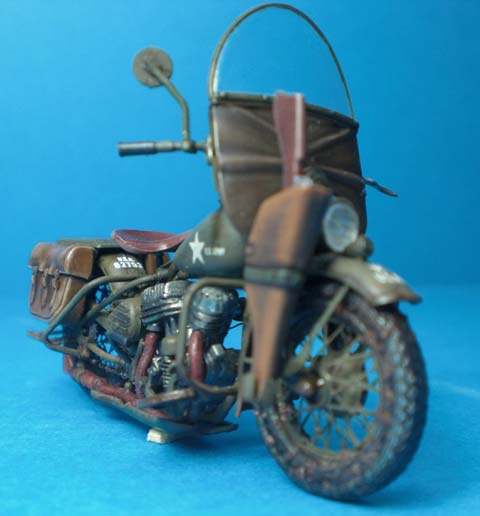 Motocicleta Militar Harley Davidson - Escala 1/35