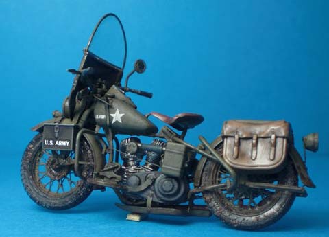 Motocicleta Militar Harley Davidson - Escala 1/35