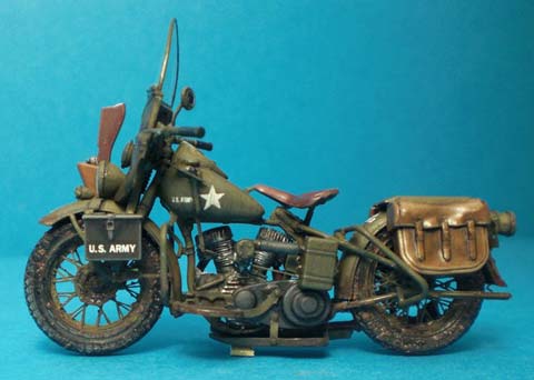 Motocicleta Militar Harley Davidson - Escala 1/35