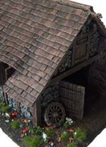 fragua o herreria cl&aacute;sica, apta para cualquier tipo de diorama o partida medieval o fantastica. 