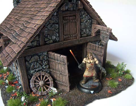 fragua o herreria cl&aacute;sica, apta para cualquier tipo de diorama o partida medieval o fantastica. 
