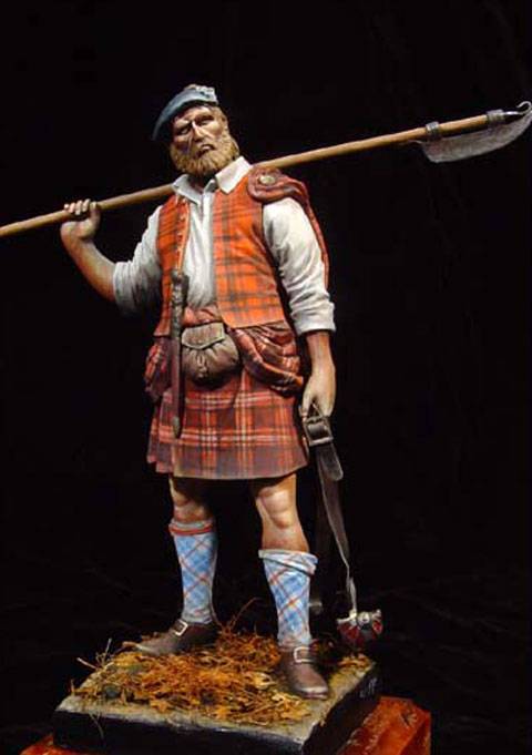guerrero de un clan monta&ntilde;es durante 1746.