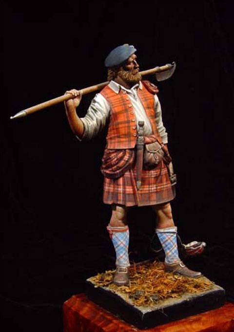 guerrero de un clan monta&ntilde;es durante 1746.