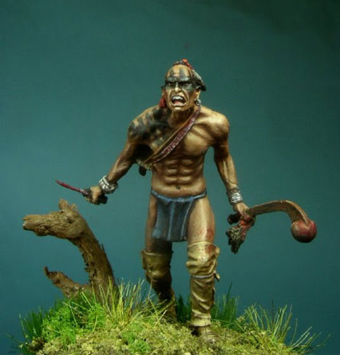 Huron warrior - Escala 28mm