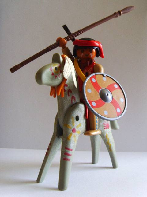 Piel Roja a Caballo de Playmobil.