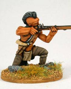Tribus indias pertenecientes a las 500 Naciones mediante miniaturas met&aacute;licas de 28 mm. 