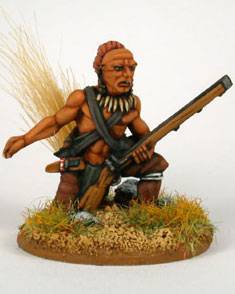 Tribus indias pertenecientes a las 500 Naciones mediante miniaturas met&aacute;licas de 28 mm. 
