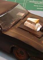 Extraordinario recortable de papel o cartulina del interceptor de Mad Max.