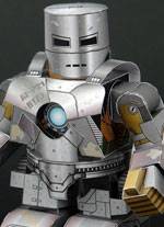 Recortable de papel o cartulina de Ironman en la versi&oacute;n infantil. 
