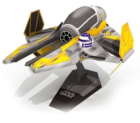 Recortable de Papel de la Nave ETA-2 Jedi Starfighter de Anakin Skywalker.