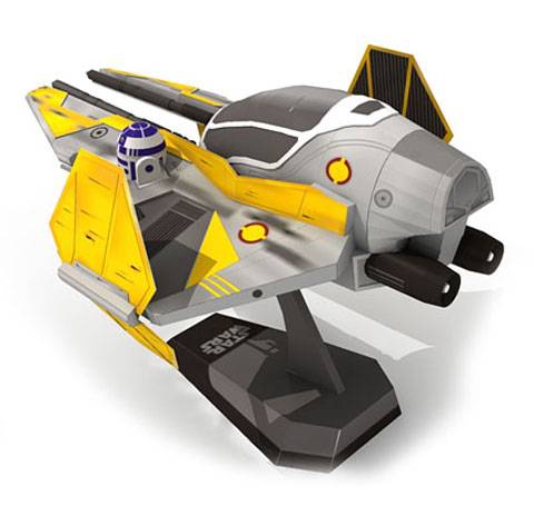 Recortable de Papel de la Nave ETA-2 Jedi Starfighter de Anakin Skywalker.