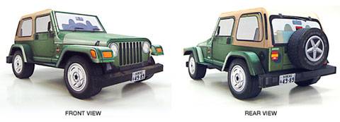 Recortable de Papel de un Jeep Todoterreno. 