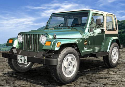 Recortable de Papel de un Jeep Todoterreno. 