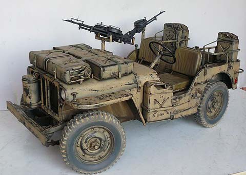 SAS Jeep 4x4 Desert Raider - Escala 1/6