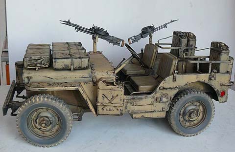 SAS Jeep 4x4 Desert Raider - Escala 1/6