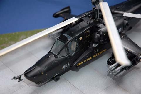 Helicoptero Kamov Ka-50 Hokum en Negro