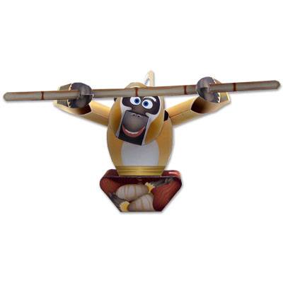 Recortable de papel de Master Monkey