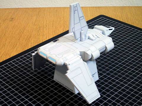 Recortable de Papel de un Imperial Landing Craft de la Saga Star Wars. 