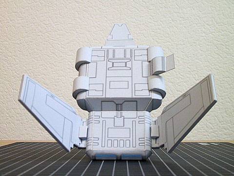 Recortable de Papel de un Imperial Landing Craft de la Saga Star Wars. 