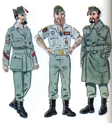 西班牙外籍军团制服图绘