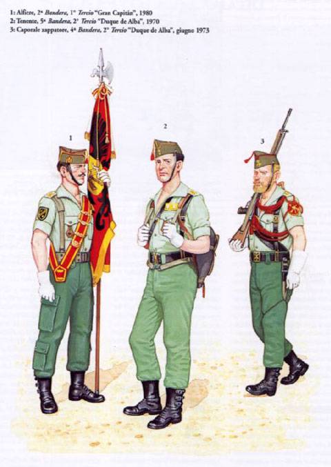 Alferez, Teniente y Zapador - La Legion