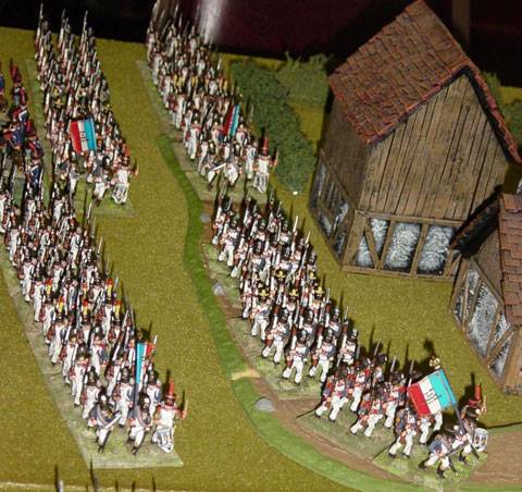 Avance de las tropas francesas - 28 mm.  