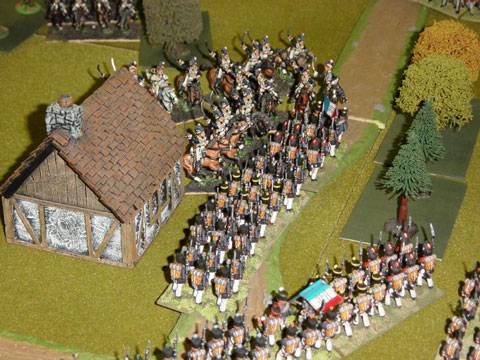 Avance de las tropas francesas - 28 mm.  