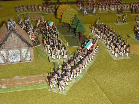 Avance frances contra la La Legion Veterana Britanica