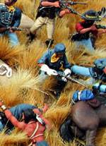 liDiorama de La Batalla de Little Big Horn - Montana 1876