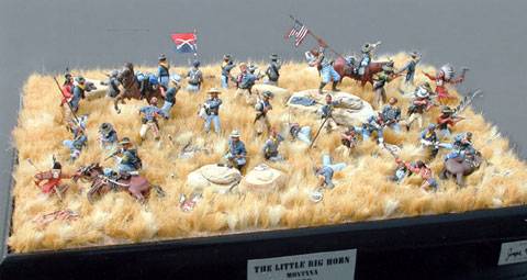 Diorama de La Batalla de Little Big Horn - Montana 1876
