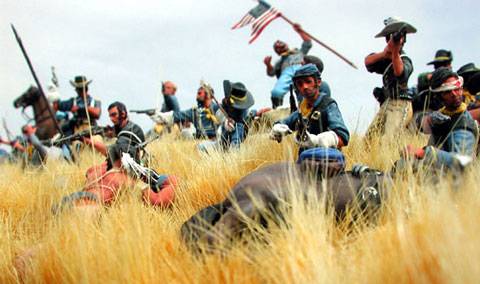 Diorama de La Batalla de Little Big Horn - Montana 1876