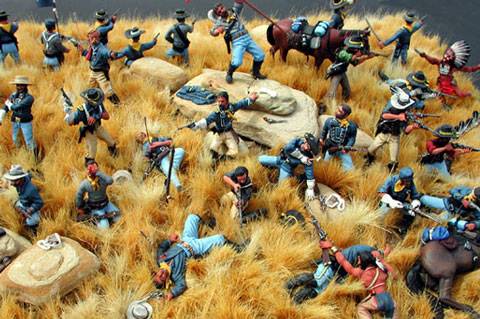 Diorama de La Batalla de Little Big Horn - Montana 1876
