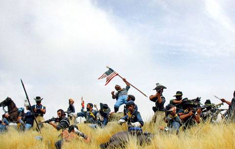 Diorama de La Batalla de Little Big Horn - Montana 1876