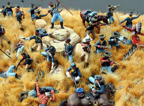 Diorama de La Batalla de Little Big Horn - Montana 1876