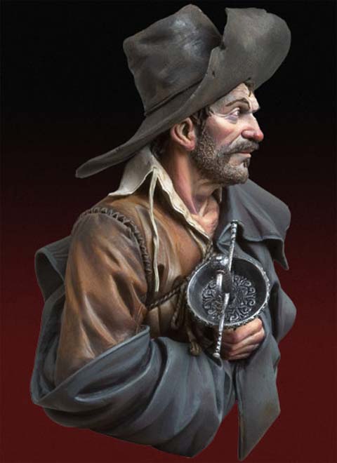 Busto de un Aventurero Saqueador - 1640