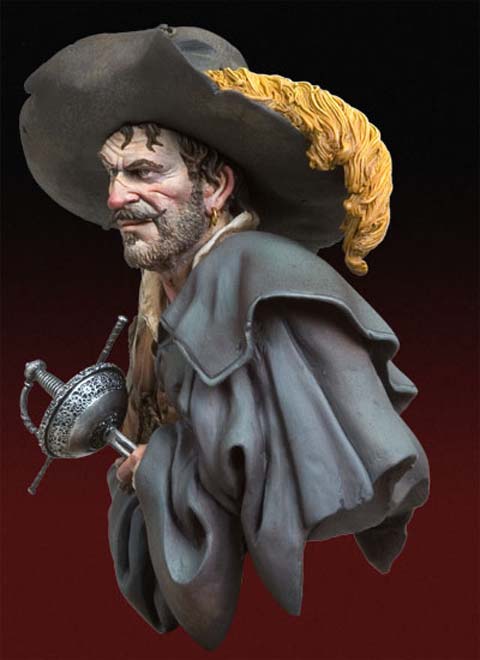 Busto de un Aventurero Saqueador - 1640