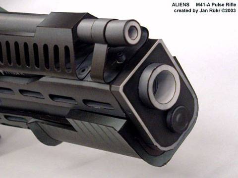Recortable de Papel del  Rifle de Asalto de Aliens , el Rifle M41 - A Pulse