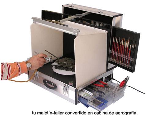 Kit de Arografia dentro de la maleta