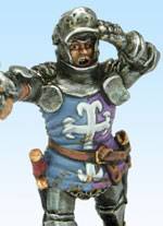 Oficial Frances a pie en Agincourt - 1415 - 28 mm.  