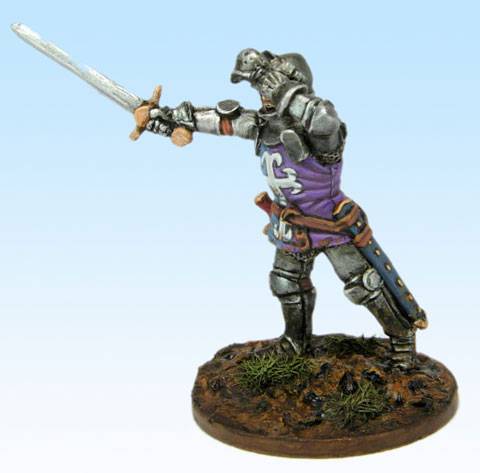 Oficial Frances a pie en Agincourt - 1415 - 28 mm.  