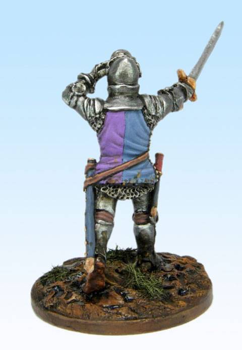 Oficial Frances a pie en Agincourt - 1415 - 28 mm.  