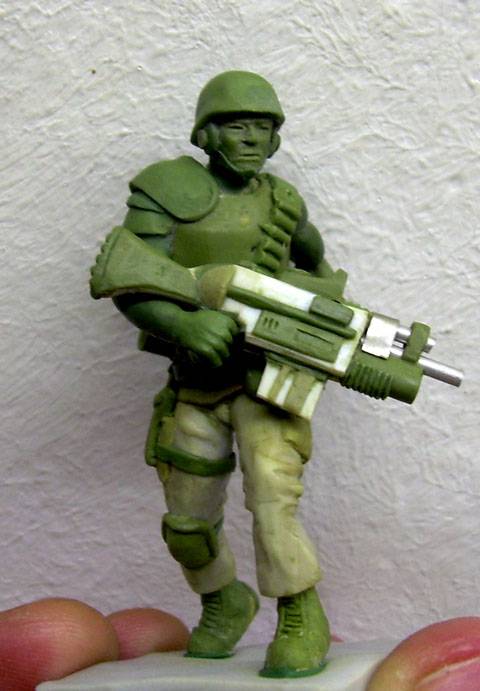 Creacion y Modelado de la figura de un Marine Espacial tipo a los de la pel&iacute;cula Aliens 1