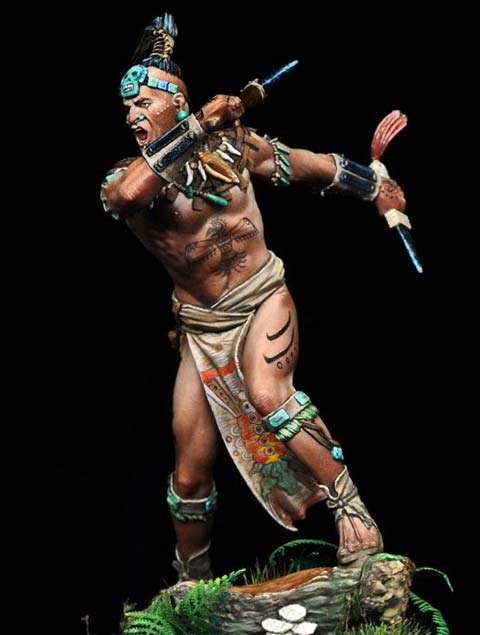 Guerrero Maya Siglo XVI - Escala 75mm