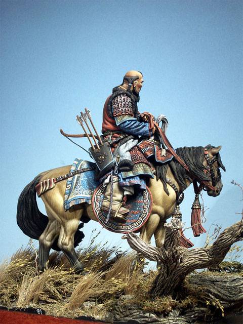 La vi&ntilde;eta recrea la figura del legendario  Tedmujin m&aacute;s conocido en la historia por Gengis Kan