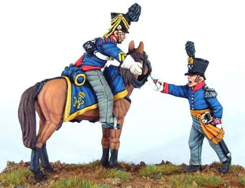 Despacho Urgente a caballo en el Campo de Batalla.